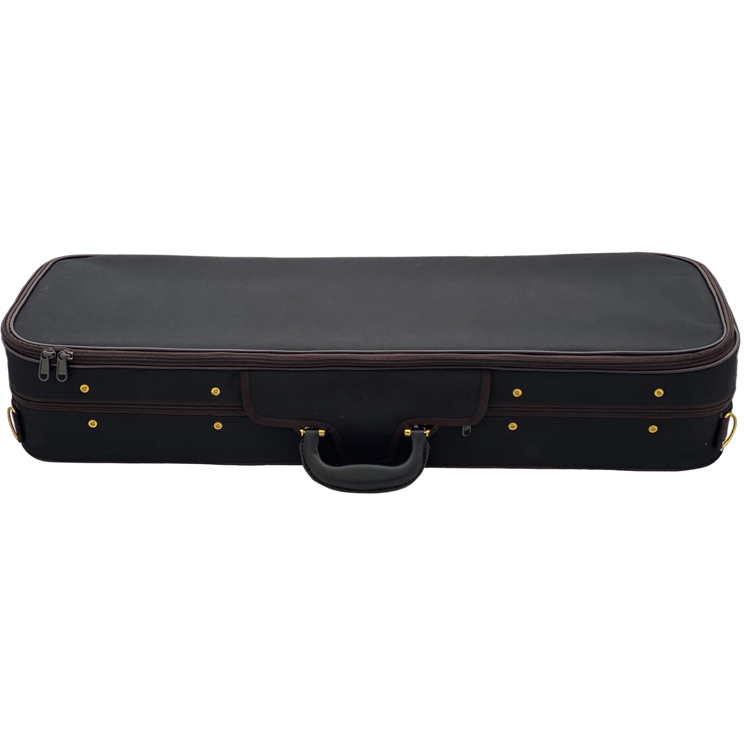 D'Luca Oblong Violin Case Burgandy 4/4
