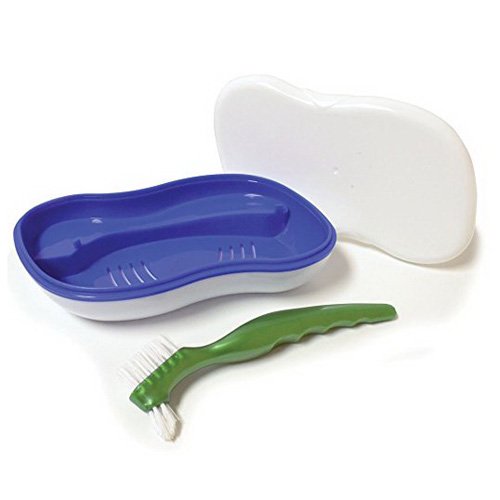 Archtek Denture Maintenance Kit With Brush, White 1 Ea, 2 Pack