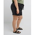 thumbnail image 3 of Hanes Jersey Shorts Originals Women's Plus Size Cotton Pockets 2.5 inseam 2X-4X, 3 of 6