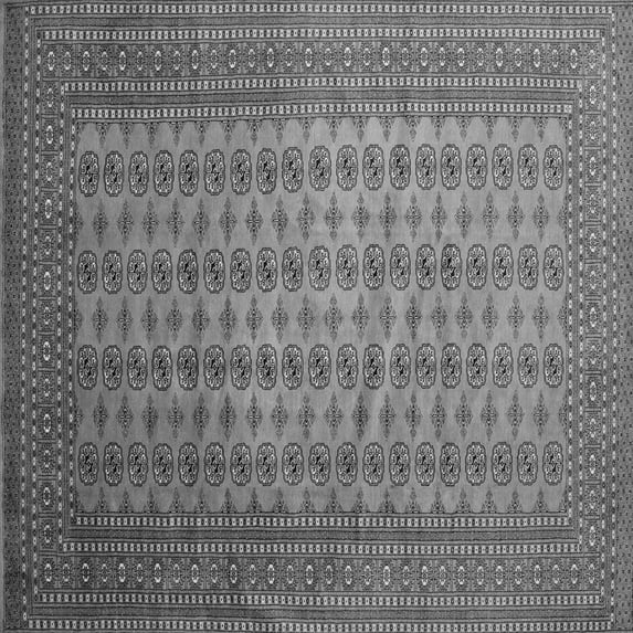 Ahgly Company Indoor Square Persian Gray Traditional Area Rugs, 5' Square