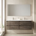 thumbnail image 5 of Ws Bath Collections Ambra 160 RB Ambra 66" Wall Mounted Double Basin Vanity Set - Blue, 5 of 7