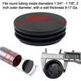 thumbnail image 2 of Round Black Plastic Plug End Caps for Tubing 4 Pack 2 Inch OD Heavy Duty Furniture Tube Inserts, 2 of 7