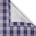 thumbnail image 6 of Ambesonne Checkered Valance & Curtain, Vibrant Classical, 55"x36", Maroon Royal Blue White, 6 of 6