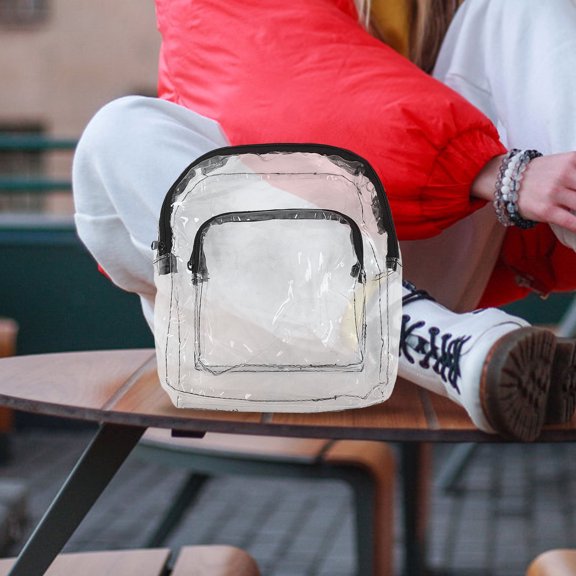 LOLIPPYY Clear Sports Crossbody Bag with Adjustable Strap for Daily Use and Convenient Storage