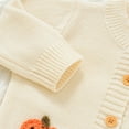 thumbnail image 5 of yuuuggc Halloween Baby Clothes Sweater Baby Girls Knitted One-Piece Outfits Toddler Brother Sweatshirt Clothes(Beige,9-12 Months), 5 of 8