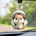 thumbnail image 4 of Clearance! Cute Squirrel Rear View Car Charms Squirrel Car Hanging Decor Kawaii Squirrel Car Hanging Ornament Cute Car Aesthetic Decor Hanging Pendant Accessories, 4 of 7