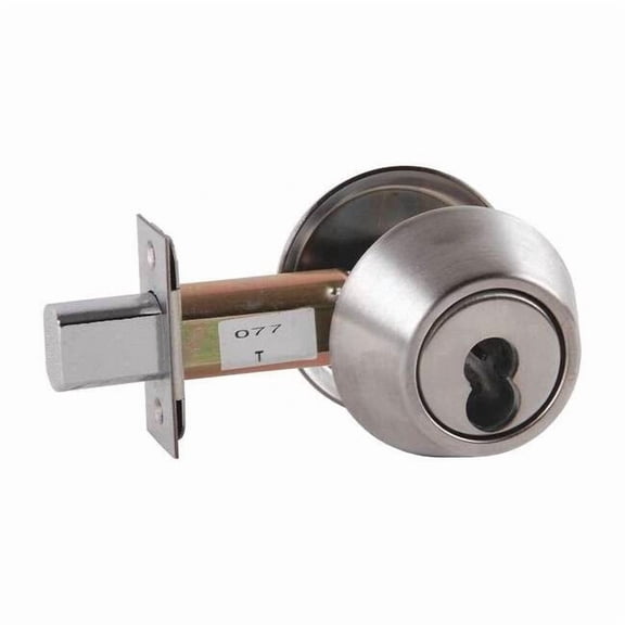 Deadbolt, Cylindrical, Satin Chrome Finish D61 26D IC