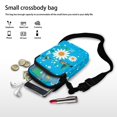 thumbnail image 7 of HELLHERO Daisies Hummingbirds Double-layer Shoulder Bag 4.33"x1.97"x7.09" for Unisex Polyester, 7 of 7