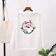 thumbnail image 2 of Gibobby Sudadera de terciopelo con cremallera Suéter con capucha y estampado de dibujos animados de nuevo diseñador, abrigo de primavera y otoño para niños, Top con capucha para niños （Blanco， XXXL), 2 of 5