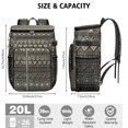thumbnail image 3 of Boho Chic Backpack Cooler 26 Cans – Leakproof Insulated Cooler Bag with Tribal Patterns, Waterproof Lunch Backpack for Beach, Camping, Hiking & Travel, 3 of 6