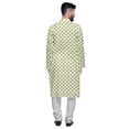 thumbnail image 3 of Atasi Printed Long Asymmetric Kurta Pajama Set For Men Party Wear Clothing, 3 of 4