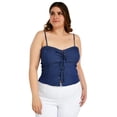 thumbnail image 2 of Blusa de mezclilla Zenobia Talla Extra 11565 Azul, 2 of 6