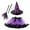 R/549Purple, variant on Vividxx Girls Halloween Witch Tutu Skirt With Hat For Toddler Kids Halloween Themed Parties 1-3 Years