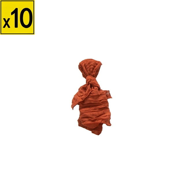 Iumwxz Serviette en Polyester 20x20 Pouces pour Décoration de Table Mariages Fêtes Réutilisable avec Disposition Plissée Lavage à la Main Seulement Couleur Orange