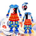 thumbnail image 2 of Disfraz De Cosplay Para Niños Mono De Halloween De Sol Y Luna Payaso 4630, 2 of 4