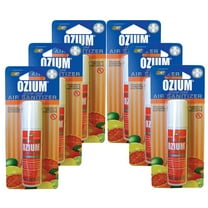 Ozium Smoke & Odor Eliminator Car Air Sanitizer / Freshener 0.8oz CITRUS, 6-PACK