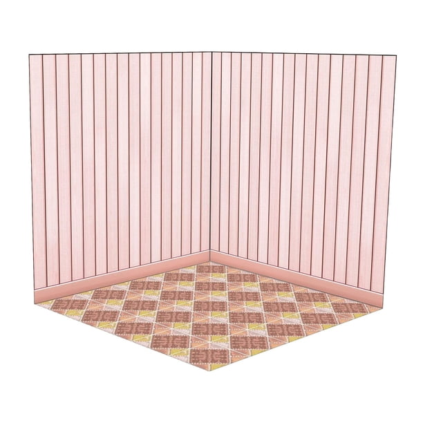 Tablero de fondo para casa de muñecas 1:12 Tablero de exhibición duradero y multiusos para casa de muñecas Estilo D