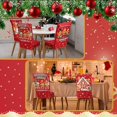 thumbnail image 4 of Touchbetter 6 Pcs Christmas Dining Chair Covers Removable Washable Stretch Slipcovers for Xmas Restaurant Farmhouse Kitchen Hotel Decor Supplies(Gingerbread Man), 4 of 6