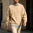 thumbnail image 5 of Goodtrade8 Big and Tall Men's Sweatshirt Winter Fleece Pullover Sweatshirt Warm Long Sleeve Crew Neck Plain Casual Tops for Men, 5 of 7