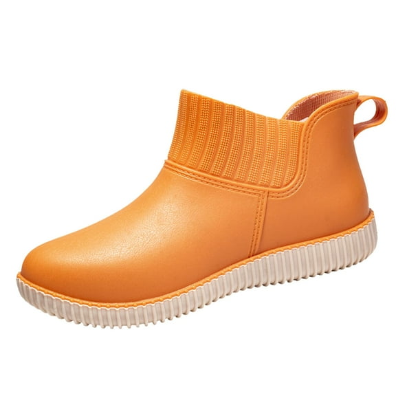 AUXDIQ Rain Boots Women Short Ankle Waterproof Rain Shoes Outdoor Garden Shoes