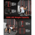 thumbnail image 4 of BeesClover Power Cage, Multi-Functional Power Racks for Home Gym with Cable Crossover System, 1600LBS Weight Capacity Fitness Squat Rack for Strength Workout with More Training Attachment, 4 of 8