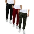 thumbnail image 3 of Galaxy by Harvic 3-Pack Mens Slim Fit Fleece Jogger Sweatpants (S-2XL), 3 of 7