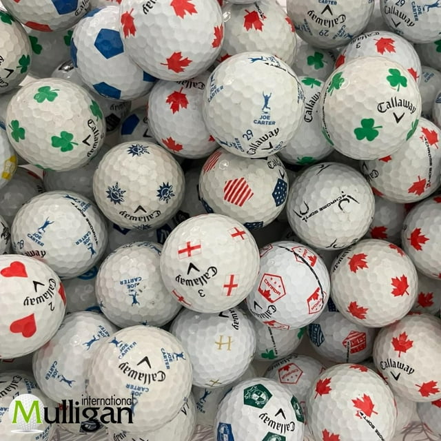Mulligan - 75 Callaway Chrome Soft Truvis AAA Recycled Used Golf Balls, Color