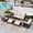 Beige, variant on SUMMIT LIVING 7-Seat Wicker Patio Furniture Set with 2 Swivel Chairs & 3-Seat Sofa with 2 Ottoman & 1 Coffee Table, Outdoor Sectional Conversation Set for Garden, Beige