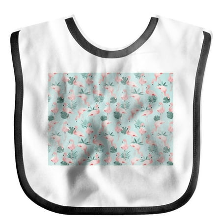 

Soft Cotton Toddler Bibs Flamingo Palm Leaf Pattern Superbib Baby And Toddler For 6-24Months Essential Must Have For Eating Feeding