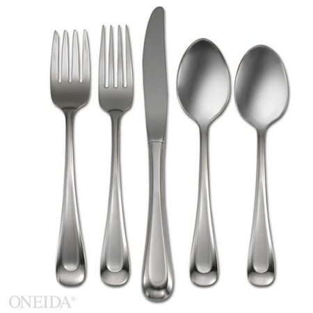 Satin Sand Dune Dinner - Satin Sand Dune 45-Piece Set, Service for 8, 45-piece flatware set with service for 8. Set includes 8 each: Dinner knife, Dinner Fork,.., By Oneida
