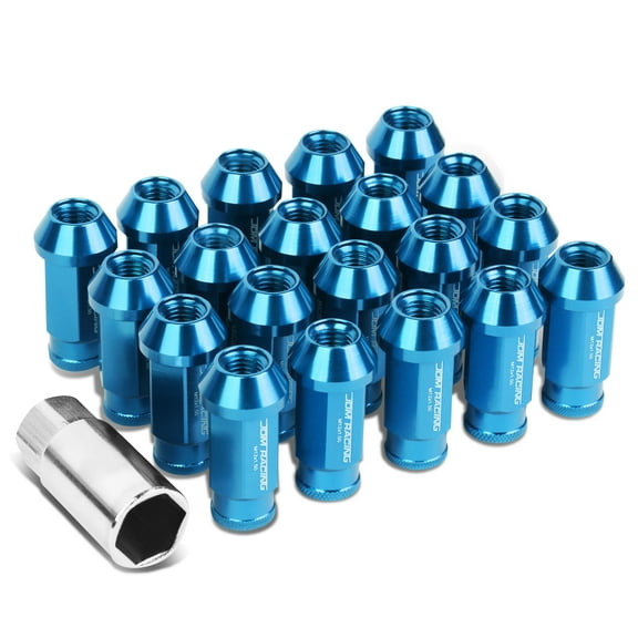 DNA Motoring LG-T777-15-LB 20-Piece M12 x 1.5 Extended Aluminum Alloy Wheel Lug Nuts Adapter Key (Light Blue)