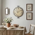 thumbnail image 6 of MODE HOME 17 Inch Vintage Wrought Iron Wall Clock, Retro Gold Finish, Silent & Battery Operated Decorative Clock for Living Room, Kitchen, Bedroom, 6 of 9