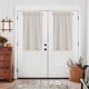 thumbnail image 4 of Cortinas de cocina Jinchan, hilera de lino, 45 cm, color beige, 2 paneles, 4 of 9