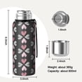 thumbnail image 7 of Modern 20oz Stainless Steel Thermal Bottle with Tea Filter and Cup Lid, Vacuum Insulated Coffee Mug with 316L Inner Liner, Leakproof Travel Thermos for Office, Commute & Outdoor, 7 of 7