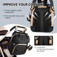 thumbnail image 3 of mochila Nuevo bolso de momia, multifuncional, de gran capacidad, plegable, para cuna, para mamá, a la moda, para mamá y bebé, actualizado de fábrica, negro Meterk mochila, 3 of 6