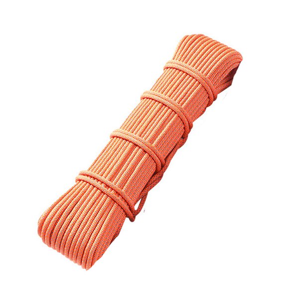 10m Outdoor Escape Tools Tree Rock Equipment Mountaineering Lifeline Safety Rope Climbing Rope Emergency Survival ORANGE