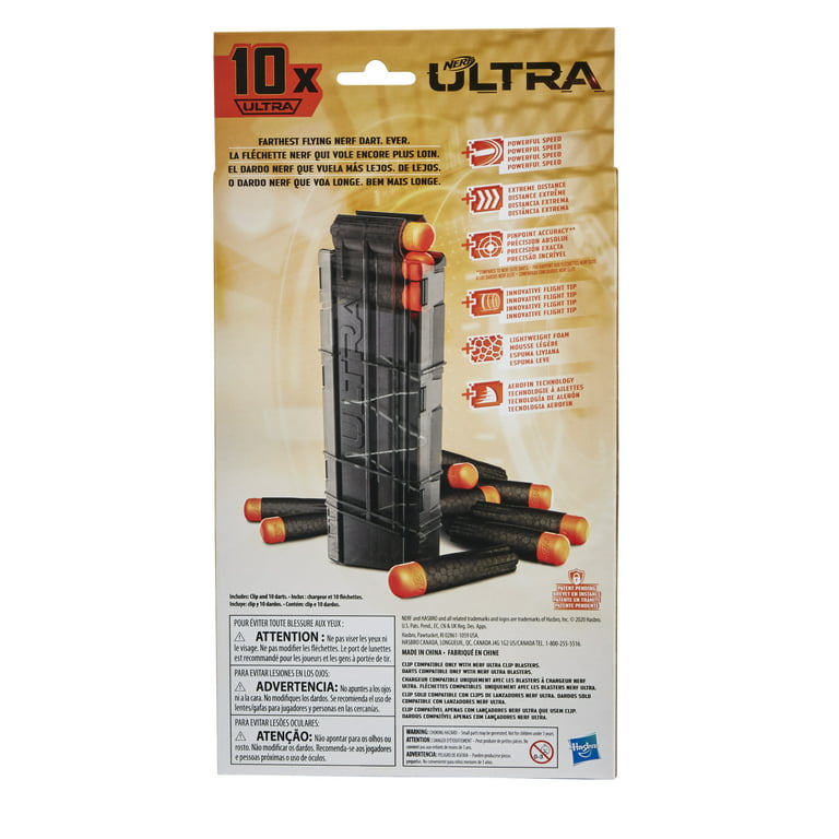 Nerf Ultra Pharaoh Blaster, 10-Dart Clip, Includes 10 Nerf Ultra Darts 