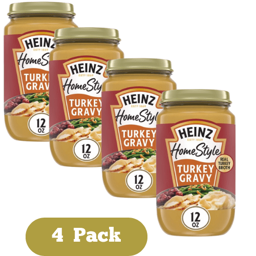 HomeStyle Turkey Gravy, 12 oz Jar (4 Pack)