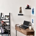 thumbnail image 5 of WELLAND 10" Wooden Mission Floating Shelf Wall Mounted Shelves, 9 1/4" x9 1/4"x2", Black, 5 of 5