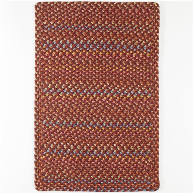 Rhody Rug WO41R048X072B 4 x 6 ft. Woodstock Rectangle Rug, Maroon & Multi Color