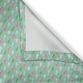 thumbnail image 5 of Ambesonne Funny Grommet Curtain, Rain Droplets Retro Art, 50" x 108", Green Pink, 5 of 6