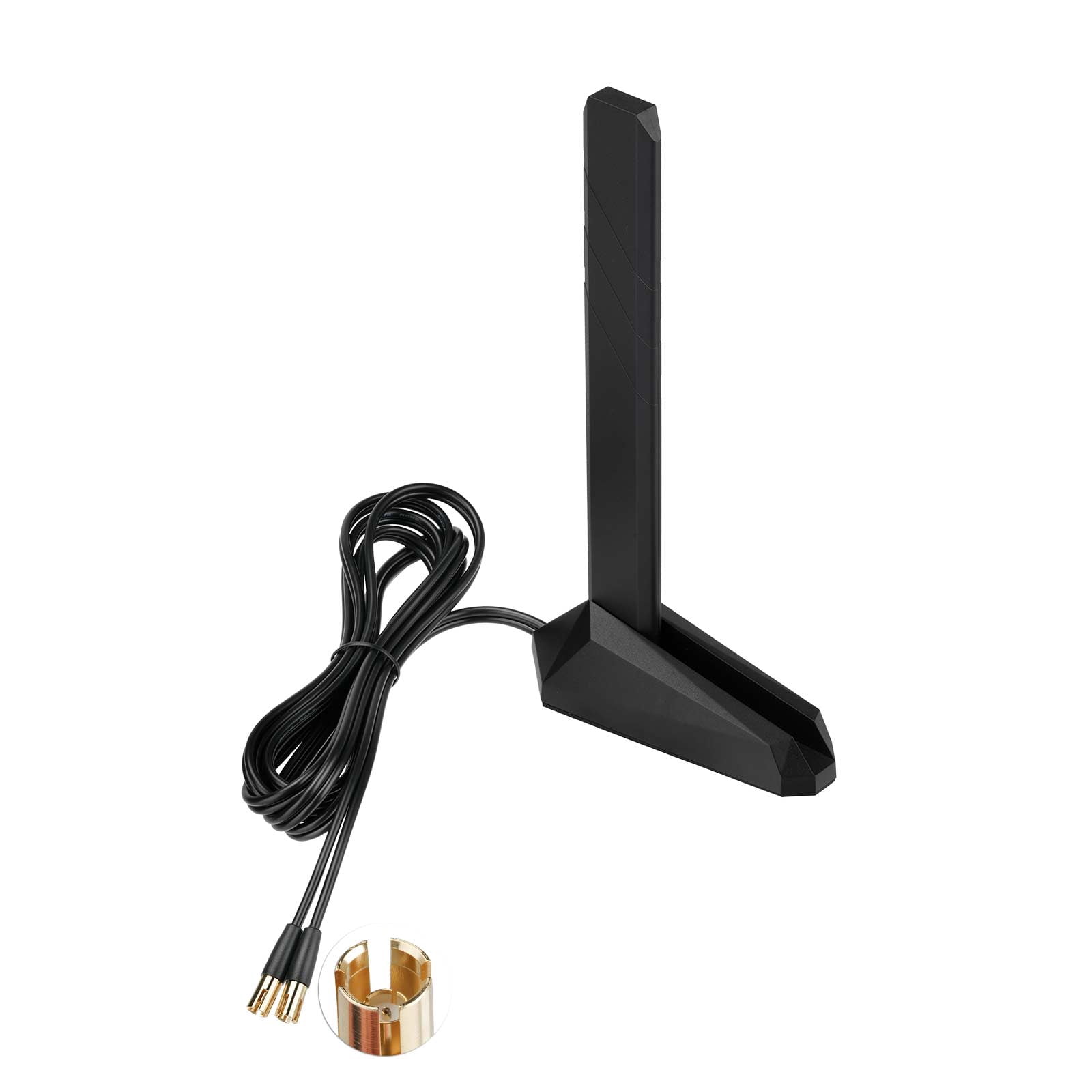 Eightwood WiFi 7 WiFi 6E Antenna Tri-Band 2.4GHz 5GHz 6GHz Magnetic Base Antenna for ROG STRIX Series/ROG Crosshair/ROG MAXIMUS Series WiFi 7 Gaming Motherboard