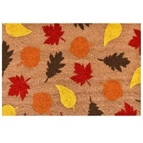 BGZLEU Happy Fall Doormat Funny Pumpkin Maple Leave Front Door Mat Autumn Harvest Thanksgiving Vintage Rustic Yard Non Slip Seasonal Home Decorate Indoor Outdoor Party Decoration 16 X 24 Inch