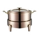 thumbnail image 1 of Servidores y calentadores de buffet para catering Calentador de alimentos redondo Batería de cocina Sartenes de inducción Oro, 1 of 9