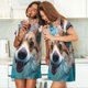 thumbnail image 4 of Disketp Sea Swimming Corgi para Camisón Corto de Manga Corta para Mujeres, Camisón Cómodo con Escote Redondo, Bonito y Confortable, 4 of 6