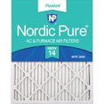 thumbnail image 1 of Nordic Pure 16x25x1 MERV 14 Pleated AC Furnace Air Filters, 16x25x1M14-6, 6 Pack, 1 of 1