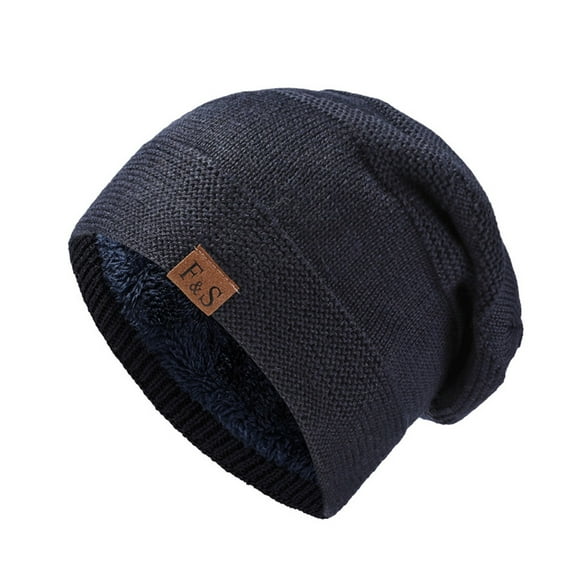 FhsagQ Hats Hats for Men Fashion Funny Knit Beanie Warm Thick Lined Hat Mens Winter Skull Unisex Beanie Hats for Men Country Camo Mens Hats with Brim Fedora Grey One Size