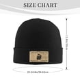 thumbnail image 3 of LNWH Knitted Acrylic Hat, Retro Snake Pattern Winter Beanie Hat for Cold Weather, Black, 3 of 8