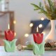 thumbnail image 4 of Apmemiss Clearance Flower Shaped Candles Tulip Candles Aesthetic Cool Candles Cute Candles Paraffin Wax Decorative Candle Room Decor Funky Scented Flower Candle for Gift Wedding Party Favors, 4 of 6