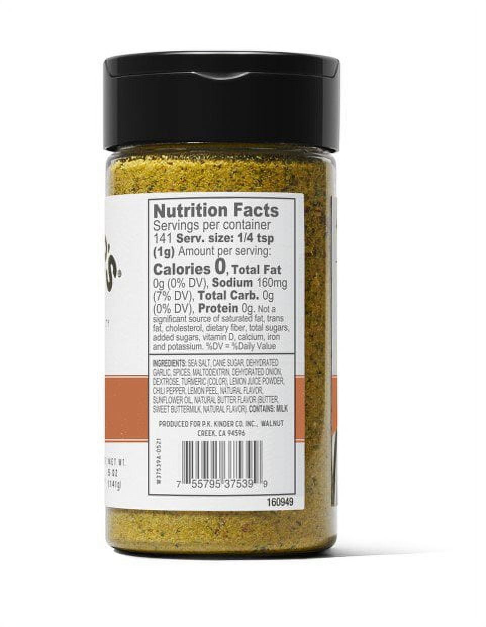 Kinder's Buttery Poultry Blend Seasoning with Garlic, Herbs & Lemon, 5 oz